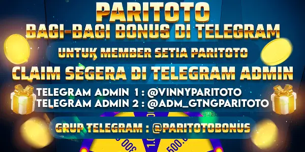 Slider bonus telegram paritoto